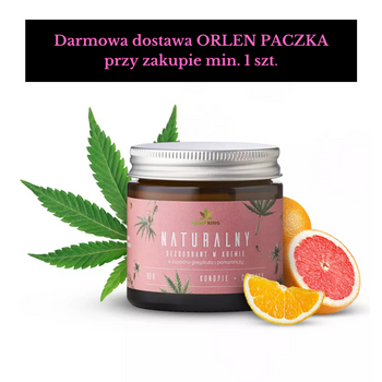 Hempking dezodorant w kremie z CBD o zapachu grejpfruta i pomarańczy