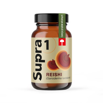 Supra 1 Reishi grzyby witalne 500 mg ekstratktu z owocnika na miodzie akacjowym 30 dni