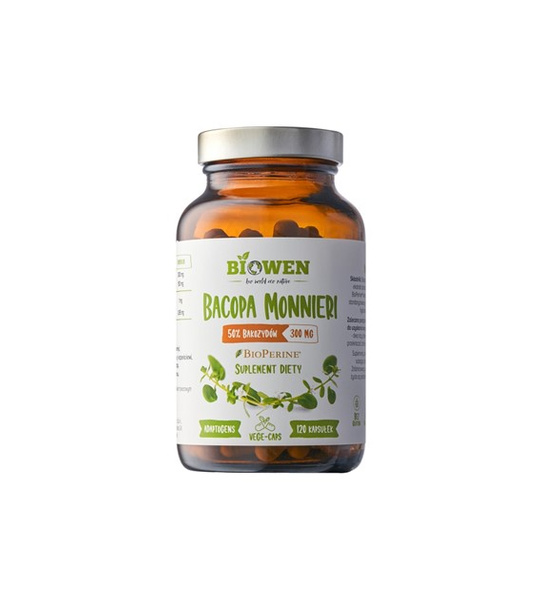 Biowen  Bacopa Monnieri ADAPTOGEN pamięć 120 dni