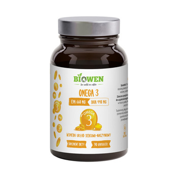 Omega 3 660 mg EPA, 440 DHA Biowen – 90 kapsułek