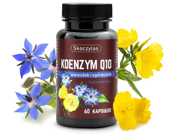 Koenzym Q10, wiesiołek, ogórecznik Skoczylas 60 kapsułek