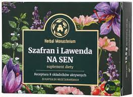 Szafran i Lawenda  Herbal Monasterium na dobry sen, 30 tabl.