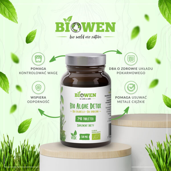 BIO Algae Detox- 240 kapsułek BIOWEN