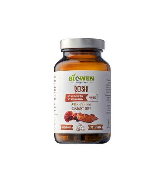 Reishi Biowen  400 mg + piperyna 90 kapsułek